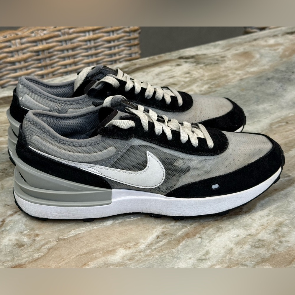 Youth NIKE Waffle One Grey Fog Particle Grey Athletic sneakers- Size 6.5Y - Picture 5 of 10